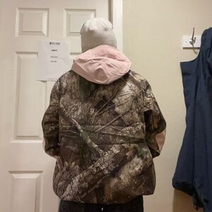 Camo and pink Air Blaster freedom pull over jacket